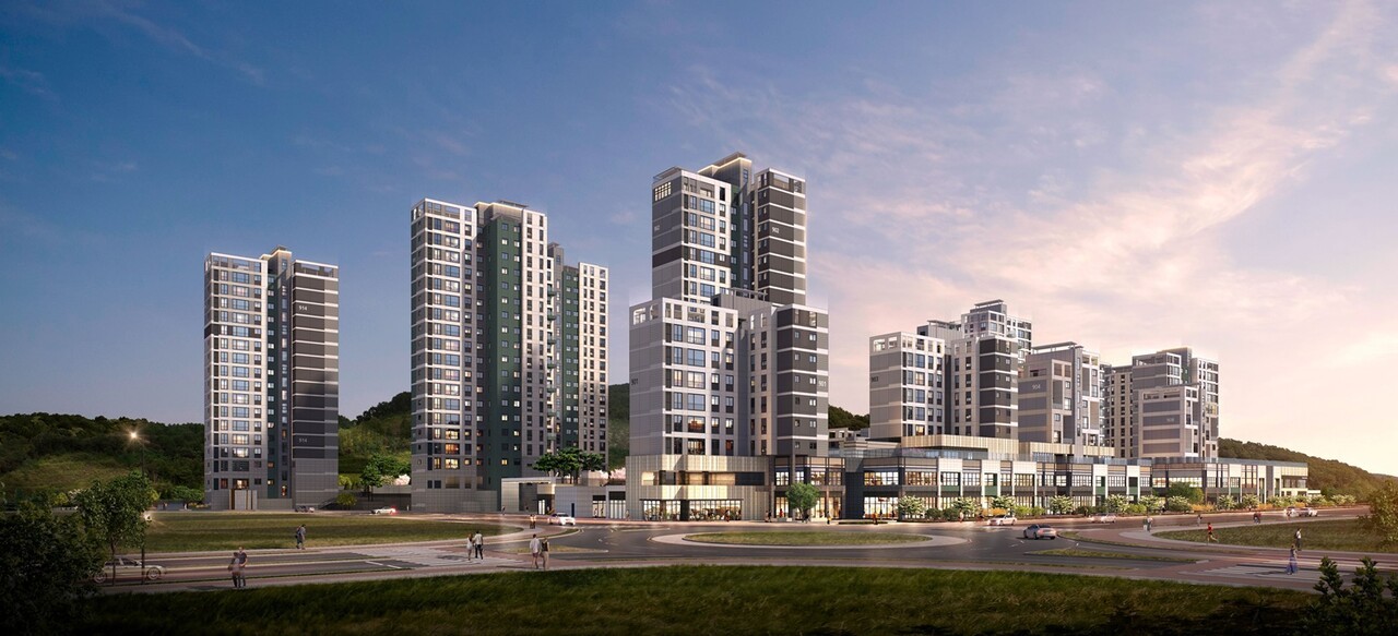 행복도시 5-1생활권 L9블록 민영주택 ‘엘리프 세종 스마트시티’ 424세대 조감도 (사진=세종시)