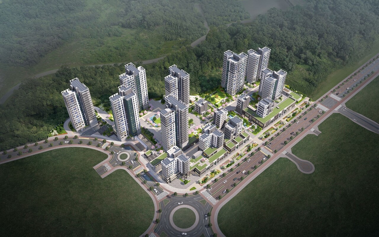 세종시 행복시 5-1생활권 L9블록 민영주택 ‘엘리프 세종 스마트시티’ 424세대 조감도 (사진=세종시)